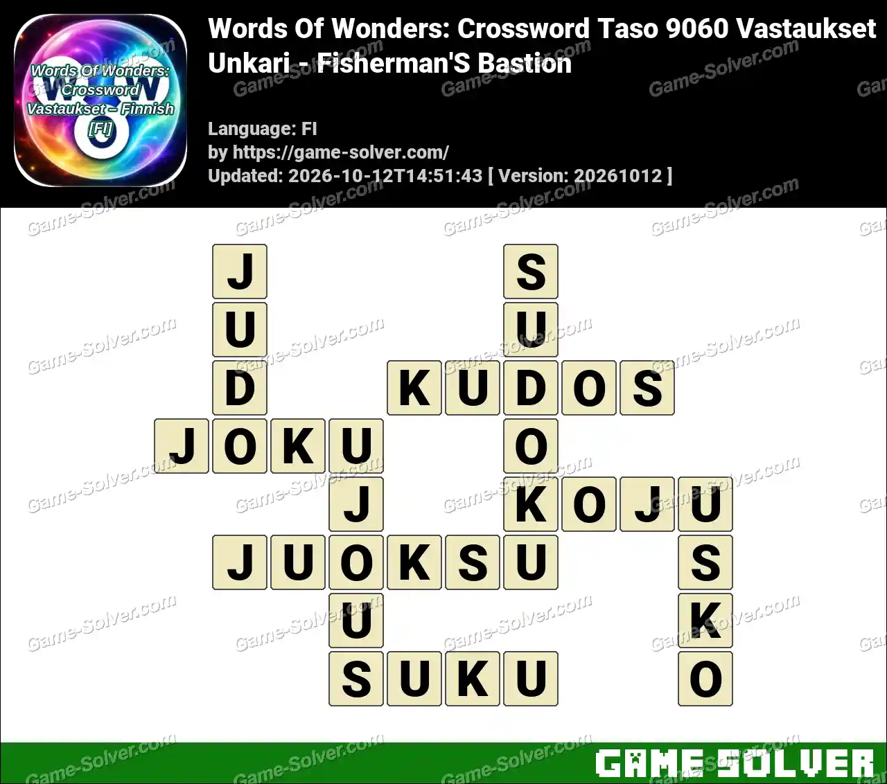 Words Of Wonders: Crossword Taso 9060 Vastaukset – Unkari – Fisherman’S Bastion